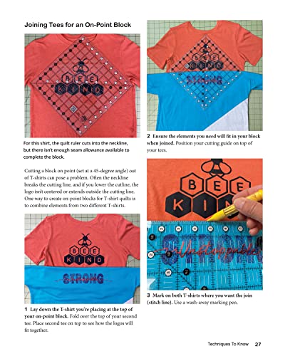 Patchwork T-Shirt Quilts: The Fabric-Lover's Approach to Quilting Keepsakes and Preserving Memories (Landauer) 14 Step-by-Step Projects and Patterns Using Sentimental Tees - Pillows, Bags, and More