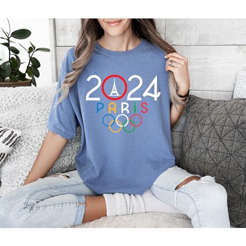 Comfort Color Olympics Shirts, Paris Eifel Shirt, Graphic Tee, Paris Trip Graphic Tee, Paris Vacation Tee, Olympic Shirts, Usa Shirt, Graphic Tee Men, 2024 France Olympics Games Shirts, USA Olympics