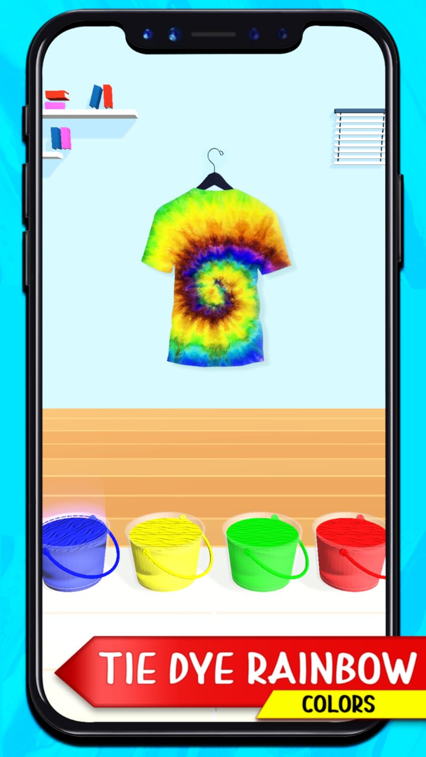 Tie n Dye Makeover! Fashion Art Outfit Makeup Dying Artist 3D - DIY Summer Clothes Painting Dress Color Mixing Shirts Coloring Dye Salon Game
