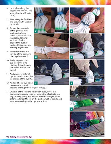Totally Awesome Tie-Dye: Fun-to-Make Fabric Dyeing Projects for All Ages (Design Originals) Step-by-Step Instructions for Ice, Resist, & Shibori Techniques for Stylish Shirts, Socks, Scarves, & More