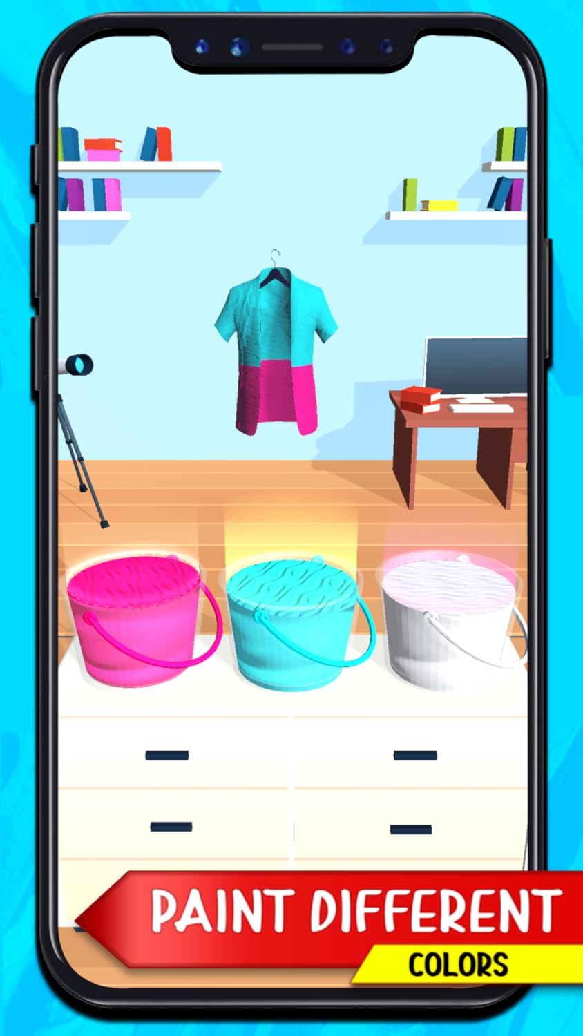 Tie n Dye Makeover! Fashion Art Outfit Makeup Dying Artist 3D - DIY Summer Clothes Painting Dress Color Mixing Shirts Coloring Dye Salon Game