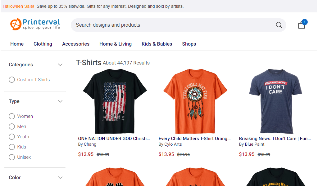 Printerval T-Shirt App
