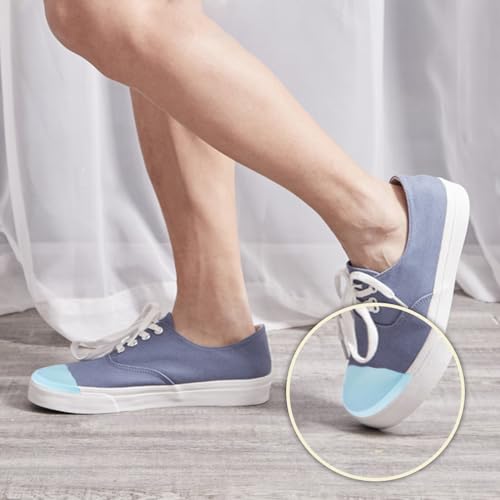 Dr.Foot Shoe Filler Inserts for Loose Shoe, Toe Filler Cushion Inserts for Shoe Too Big, Big Shoe Fillers Make Shoes Fit for Casual Sports High Heels Boots (Small: Half Size Bigger, Blue)