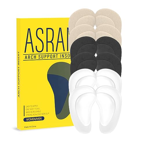Arch Support,Soft Gel Insole Pads,High Heel Inserts, Reusable Arch Cushions Best for Flat Feet and High Arch Pain,Plantar Fasciitis Relief, for All Day Pain Relief and Comfort.(6Pairs,0.3Inch)