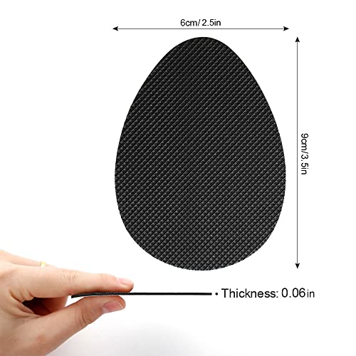 GADEBAO 12PCS Non-Slip Shoe Pads for Bottom of Shoes, Premium Rubber Self Adhesive Anti-Slip Shoe Grips Stickers, High Heels Non-Skid Sole Protector