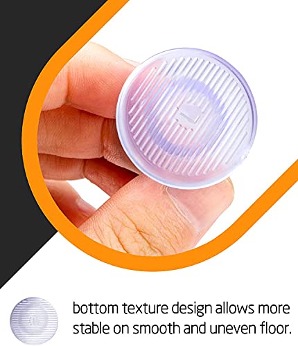 FARCURN Clear High Heel Protectors，FARCURN 3 Size Soft Heel Covers for Walking on Grass and Uneven Floor(S/M/L) (3 Pair (Pack of 1))