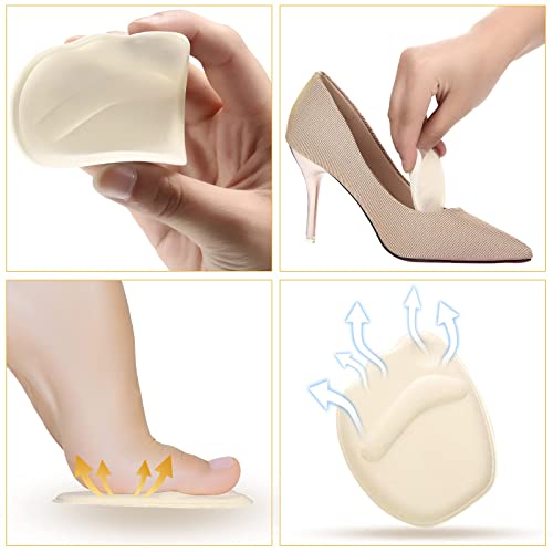 12 Pairs Shoe Filler High Heel Cushion Pads Adjustable Toe Filler Inserts Front Insoles Heel Grips Liner Insert for Preventing Too Big Shoe from Heel Slipping Blisters Relieve Pain (Elegant Style)