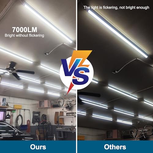 AQIQUUT 4FT 50W 6500K 7000LM LED Shop Lights