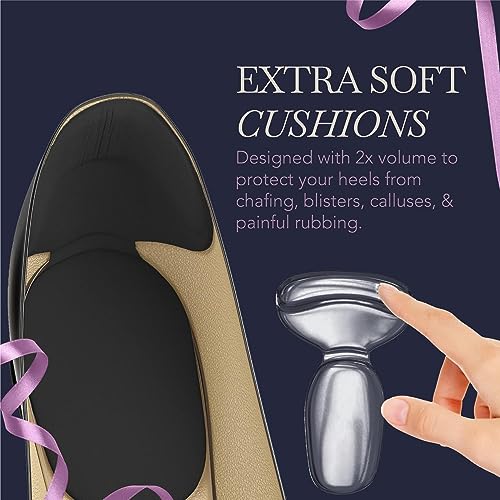 Ballotte Silicone Heel Protector, Heel Grips/Heel Pads for Shoes, Shoe Inserts for Women Heels/Shoe Inserts for Shoes That are Too Big High Heel Cushion Inserts Women (Natural (8 Pack))