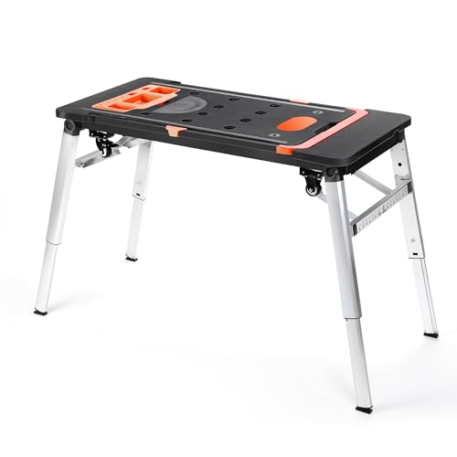 Rengue Multifunctional Folding Work Table - 7 Modes, 4 Wheels