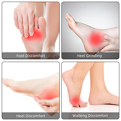 4 Pairs High Heel Insoles Breathable Shoe Pads 10.03 Inch Boot Inserts Foot Cushion Inserts Comfort Sponge Insert for Women Foot Pain, Arch Pain, Heel Sore, Loose Shoes (4 Tip Designs)