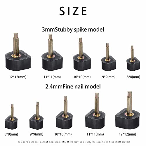 10 Pairs High Heel Tips Replacement Kit U Shaped Heel Cap Cover Shoe Replacement High Heel Caps Protectors Heels Tips Replacement Dowels for High Heel Shoes
