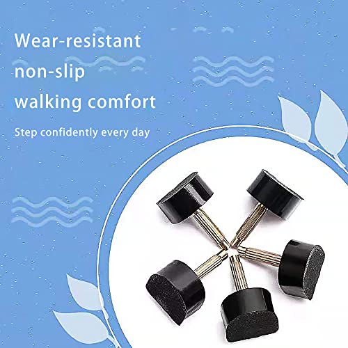 10 Pairs High Heel Tips Replacement Kit U Shaped Heel Cap Cover Shoe Replacement High Heel Caps Protectors Heels Tips Replacement Dowels for High Heel Shoes