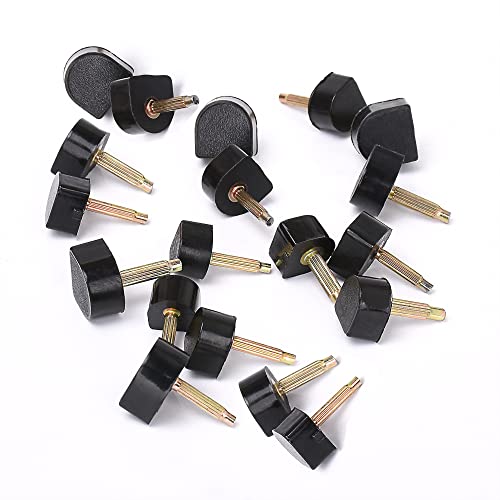 10 Pairs High Heel Tips Replacement Kit U Shaped Heel Cap Cover Shoe Replacement High Heel Caps Protectors Heels Tips Replacement Dowels for High Heel Shoes