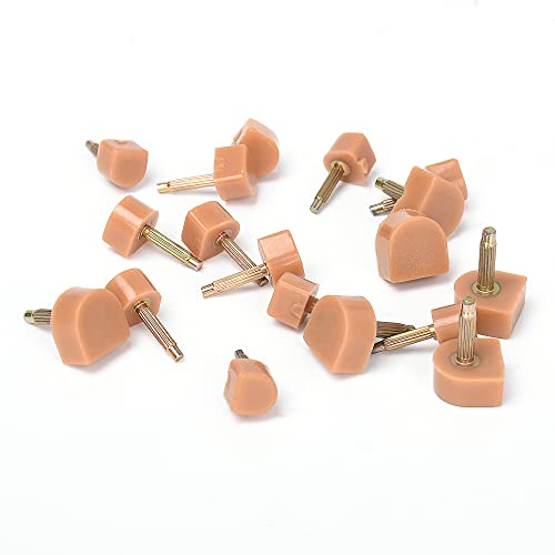 10 Pairs High Heel Tips Replacement Kit U Shaped Heel Cap Cover Shoe Replacement High Heel Caps Protectors Heels Tips Replacement Dowels for High Heel Shoes