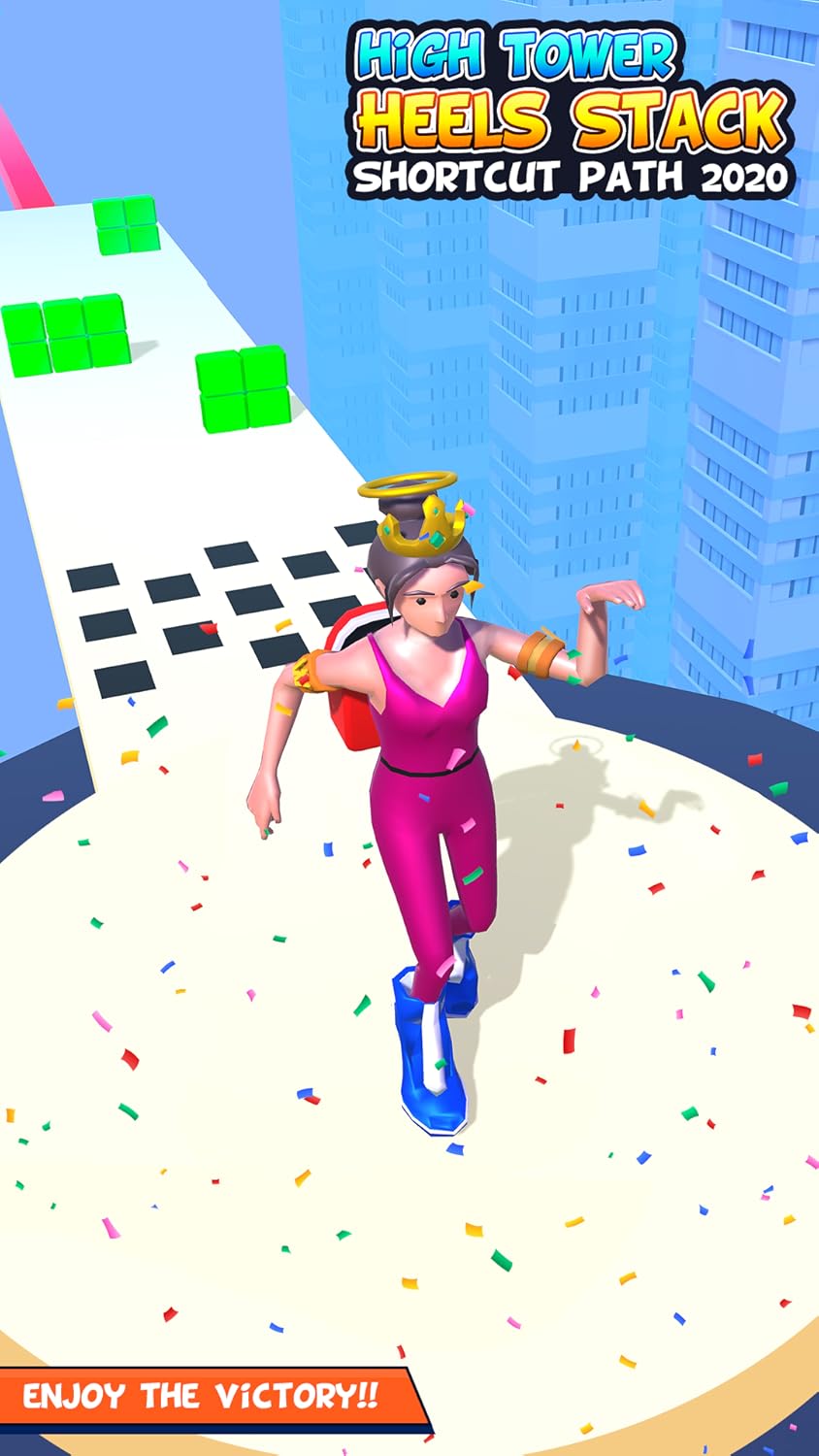 High heel catwalk challenge: high tower heels runner