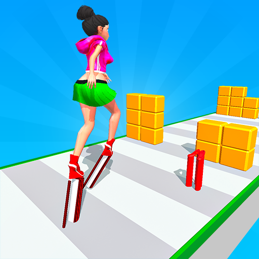 Perfect Heels Stack High Tall Run! Shiny Shoe High Race Fashion Walk Challenge 3D - Collect Heels on Runway To Make your Heel Taller and Walking on Podium Game