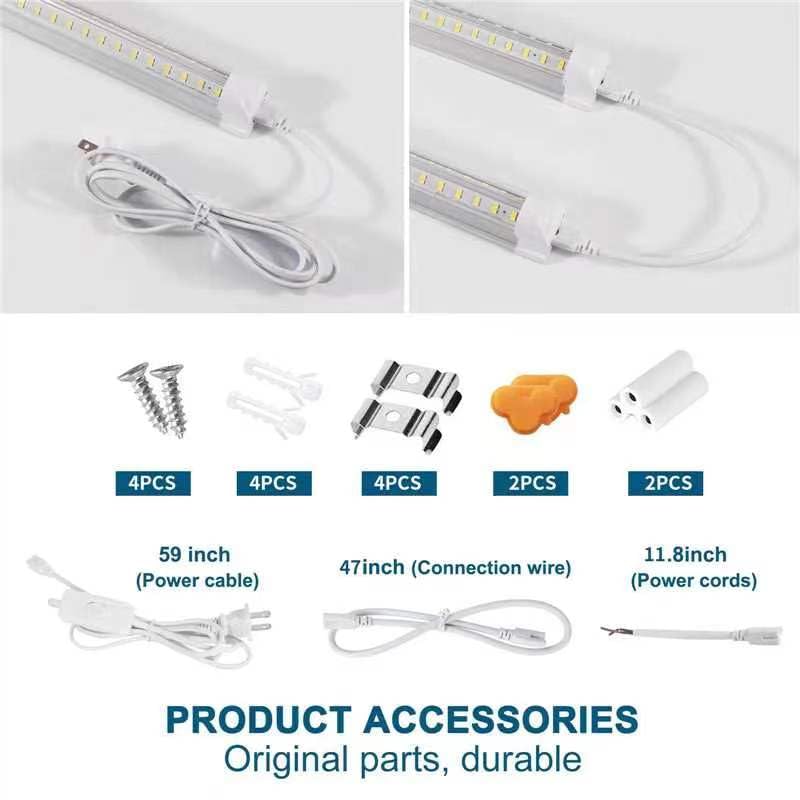 AQIQUUT 4FT 50W 6500K 7000LM LED Shop Lights
