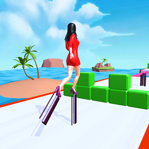 High Stack Heels Run Challenge: Taller Dancing Heels Shoe Race Girl Runner Game