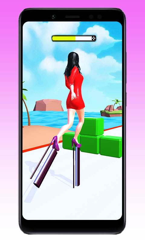 High Stack Heels Run Challenge: Taller Dancing Heels Shoe Race Girl Runner Game
