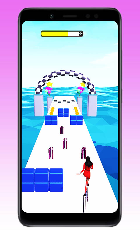 High Stack Heels Run Challenge: Taller Dancing Heels Shoe Race Girl Runner Game