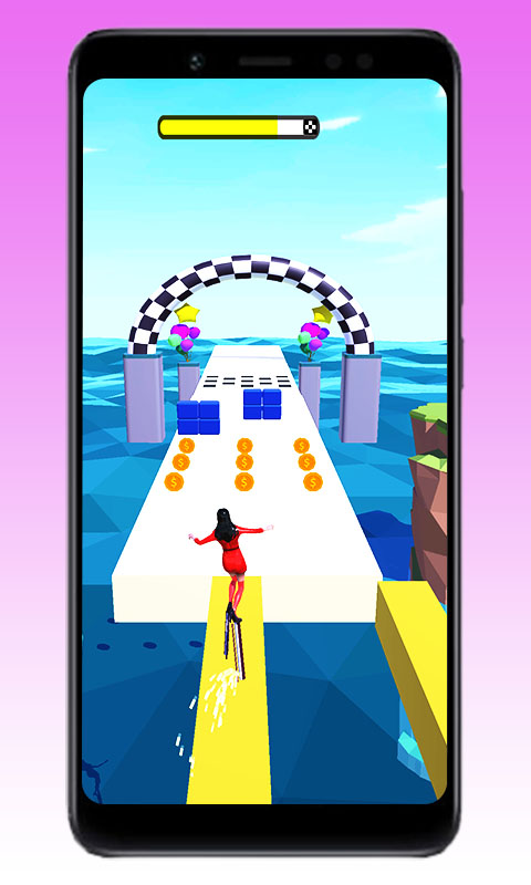 High Stack Heels Run Challenge: Taller Dancing Heels Shoe Race Girl Runner Game