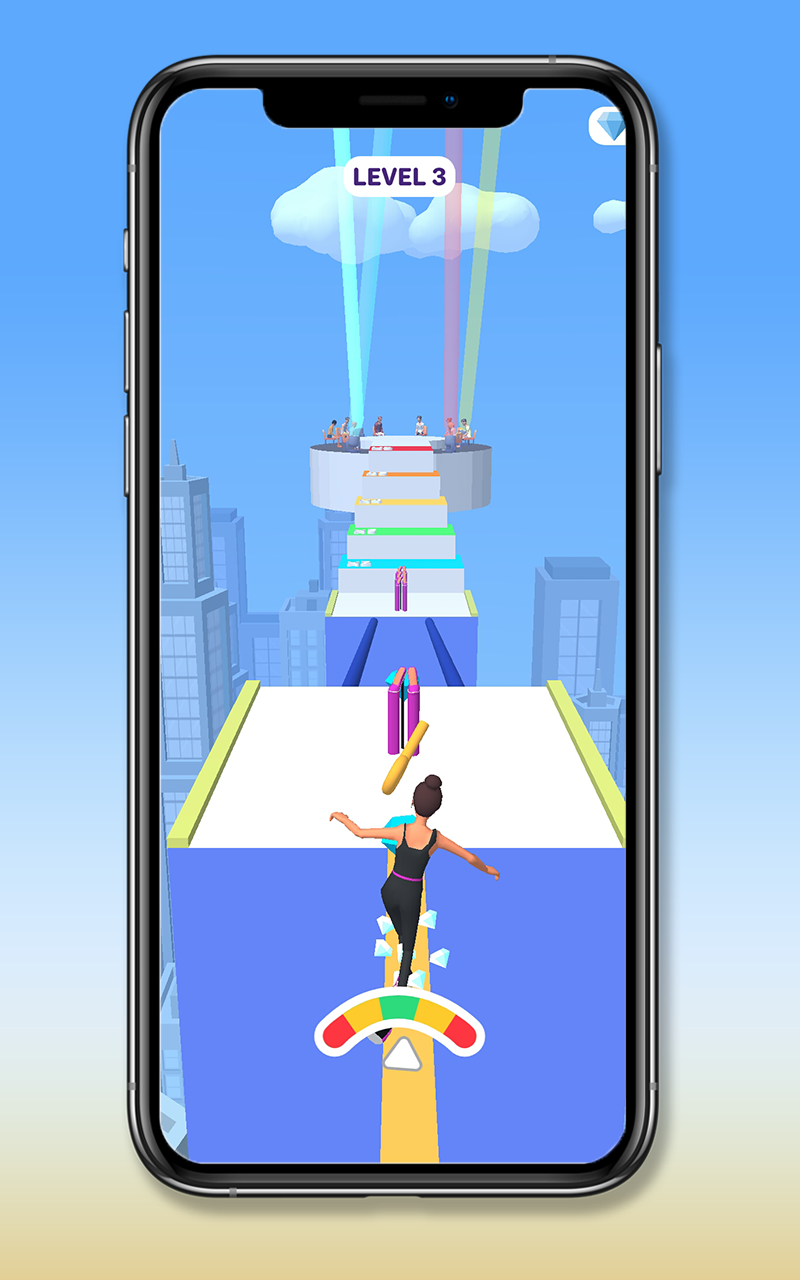 High Shiny Heels Simulator Girl Runner on Heels Fat Body Run Shoe Race Challenge - NO ADS