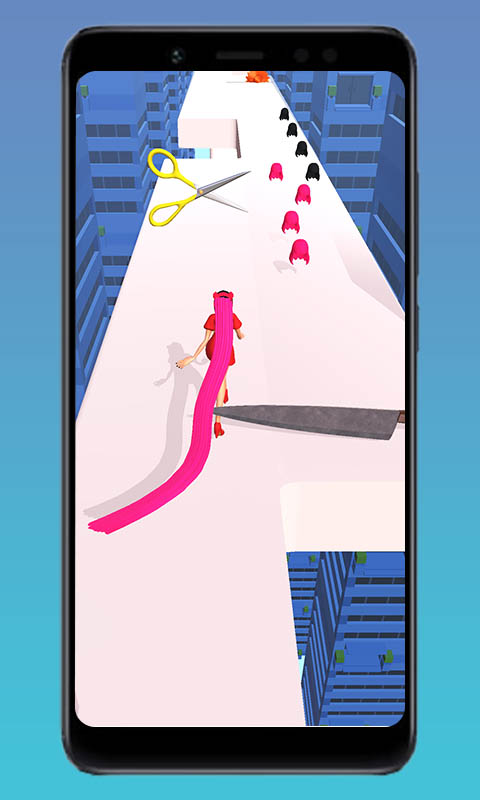 Shiny Beauty Long Hair Makeover Stack Run Challenge 3D - Queen Fit Body High Bridge Fashion Catwalk Stacky Hairs Heels Runner Race Game