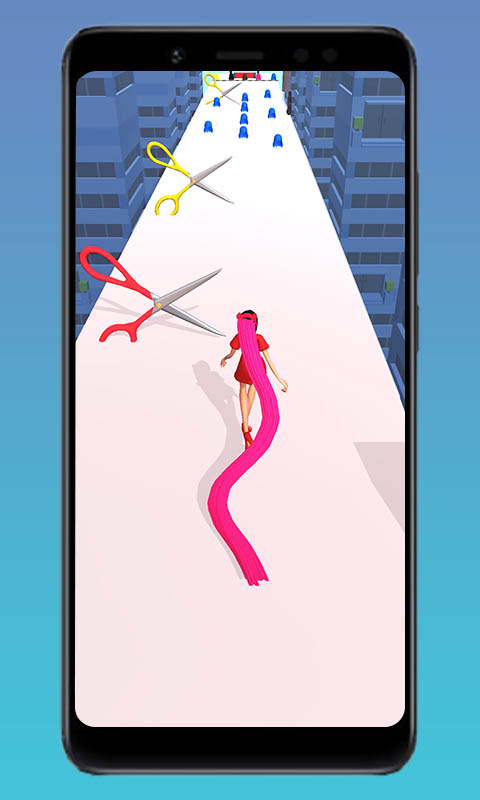 Shiny Beauty Long Hair Makeover Stack Run Challenge 3D - Queen Fit Body High Bridge Fashion Catwalk Stacky Hairs Heels Runner Race Game