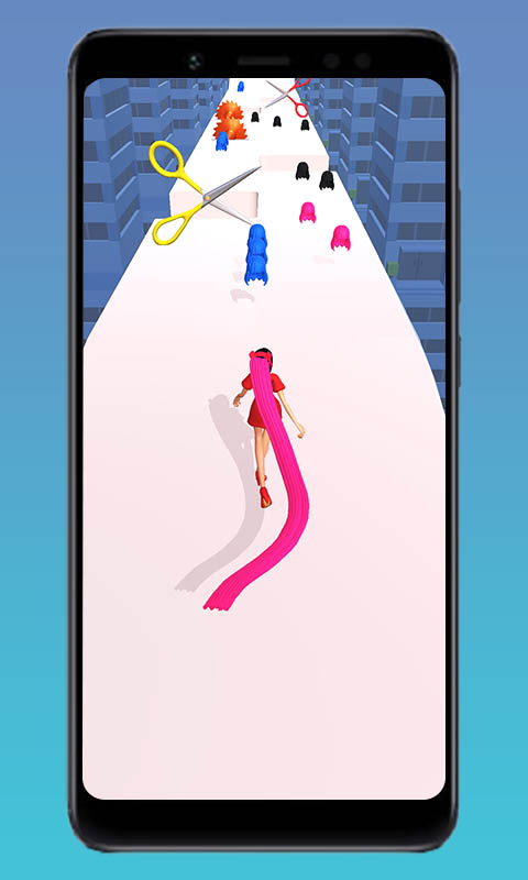 Shiny Beauty Long Hair Makeover Stack Run Challenge 3D - Queen Fit Body High Bridge Fashion Catwalk Stacky Hairs Heels Runner Race Game