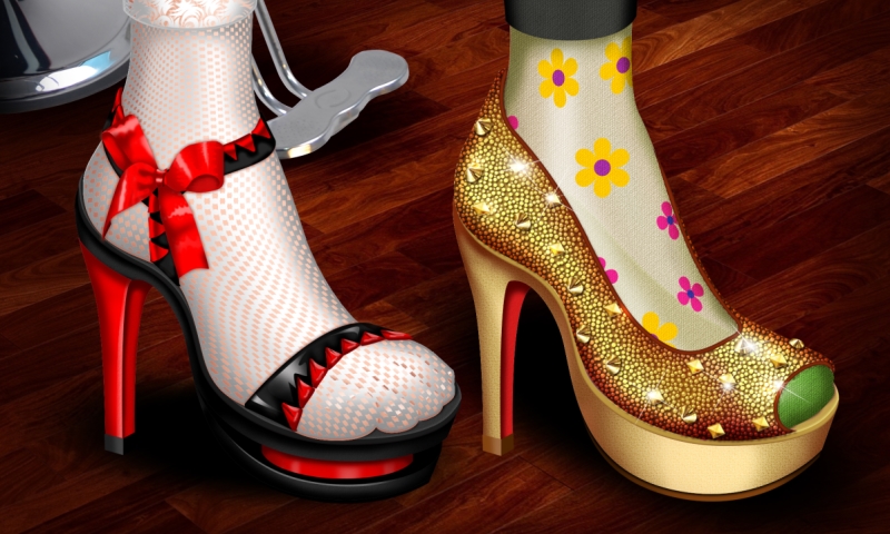 High heels Shoes Designer for girls - Free shoes maker game for girl and kids !