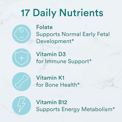 SmartyPants Prenatal Vitamins for Women, Multivitamin Gummies: Pre and Postnatal Vitamins, Biotin, Methylfolate, Vitamin D3, C, Vitamin B12, B6, Vitamin A, K & Zinc, 60 Count (30 Day Supply)