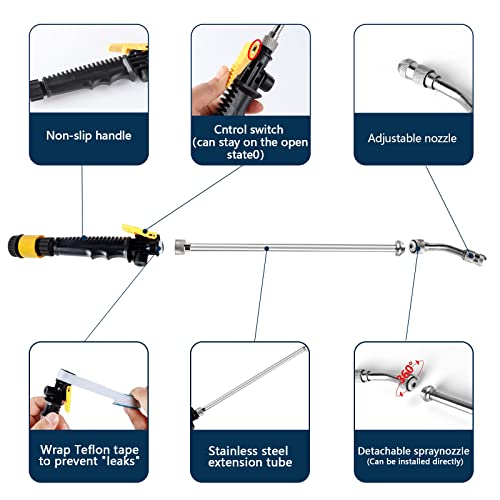 5 Pack RV Water Heater Anode Rod Kit & Flush Wand