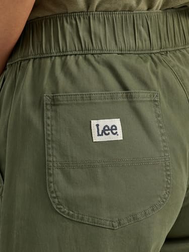 Lee Womens Ultra Lux Comfort Utility Crop Capri Pants, Olive Night, 16 US
