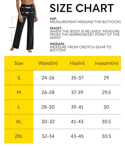 Maxbee Wide Leg Pants for Women Casual Work Pants Crossover High Waisted Yoga Pants with Pockets Black