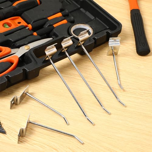 Blulu 50 PCS Metal Slatwall Hooks for Retail Display