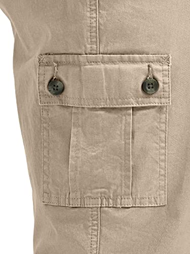 Lee Women's Plus Size Ultra Lux Comfort with Flex-To-Go Cargo Capri Pant Pioneer Beige 18 Plus