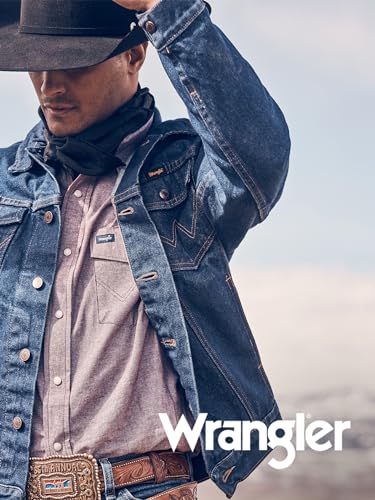 Wrangler Men’s Full Grain Genuine Leather 35mm Thick Casual Belt for Jeans, Pants - Black, 36