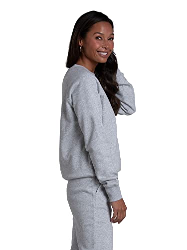 Fruit of the Loom Women's Crafted Comfort Sweatshirts, Pants, & Tri-Blend Tees, Grey Heather
