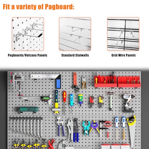 Scartink Pegboard Hooks 8 inch 16 Pack Organizer
