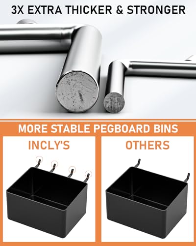 170PCS Heavy Duty 1/4" Pegboard Hooks Kit & Organizer