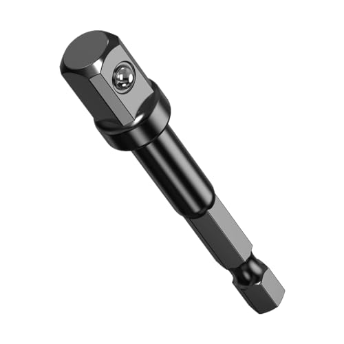 Fruholt Impact Grade Power Hand Tools Driver Sockets Adapter Set for Drill - 3 Pack 3/8 Socket Adapter 1/4 Inch to 3/8 Socket Adapter Kit for Impact Driver,Automotive DIY,Handle Nut Driver and Drills