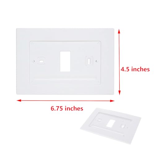 CAMGJORT F61-2663 Wall Plate for Sensi Wi-Fi Programmable Thermostat,Hand Control, White (1)