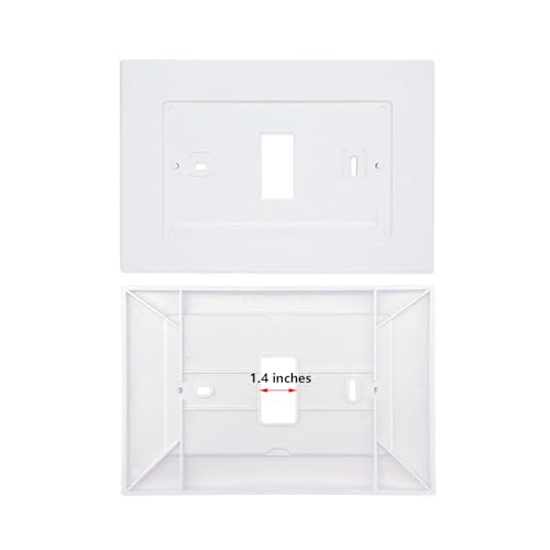 CAMGJORT F61-2663 Wall Plate for Sensi Wi-Fi Programmable Thermostat,Hand Control, White (1)