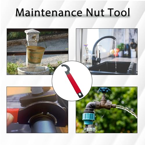 3DSKY Spanner Wrench - Hand Nut Wrench Tool with Non-Slip Rubber Grip for Nut Removal and Tighten, Precision Tool with Ergonomic Handle