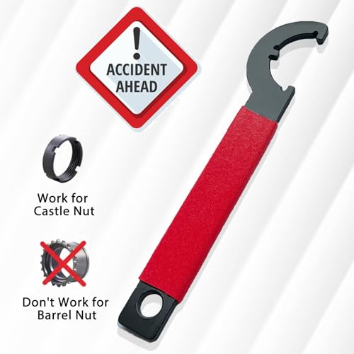 3DSKY Spanner Wrench - Hand Nut Wrench Tool with Non-Slip Rubber Grip for Nut Removal and Tighten, Precision Tool with Ergonomic Handle