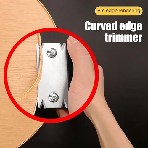 Mini Edge Banding Trimmer Tool for Woodworking Chamfers Deburring - Portable Hand Planer Cutter With Reversible Blade for PVC ABS Melamine Wood Veneer Corners