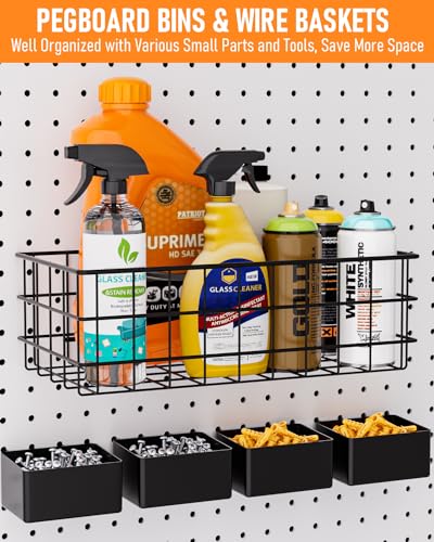 238PCS Pegboard Accessories Organizer Kit with Bins & Hooks