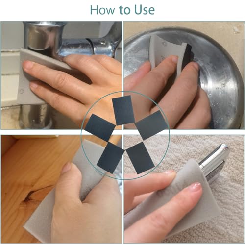 SACKORANGE 20 PCS 3 x 4 Inch 400-3000 Grit Sanding Sponge Set, Ultra Fine Sanding Sponges Pads, Soft Foam Hand Sander Block Wet Dry Sandpaper for Model Drywall Metal Wood Furniture Polishing