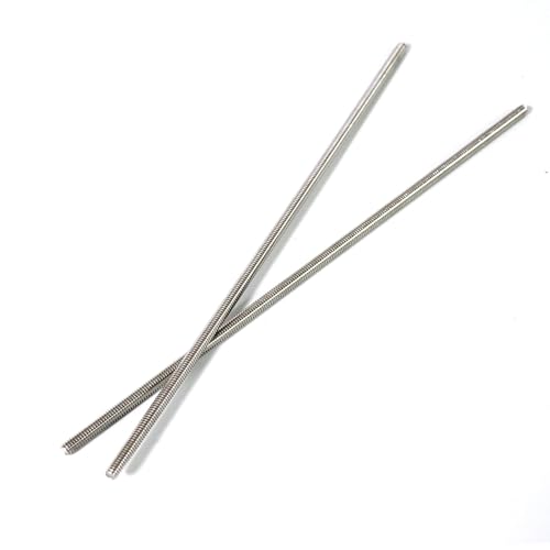 NIDAYE Stainless Steel Fully Threaded Rod, 1/4" -20 Thread Size, 12" Length, Right Hand Threads, 4 Pieces